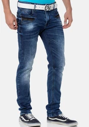 Cipo & Baxx Slim-fit Jeans Blau/Dunkelblau