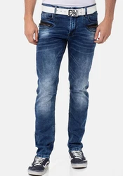 Cipo & Baxx Slim-fit Jeans Blau/Dunkelblau