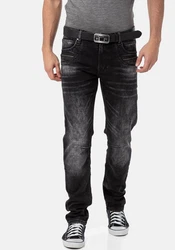 Cipo & Baxx Slim-fit Jeans Schwarz/Dunkelgrau