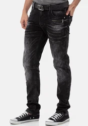Cipo & Baxx Slim-fit Jeans Schwarz/Dunkelgrau