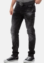 Cipo & Baxx Slim-fit Jeans Schwarz/Dunkelgrau