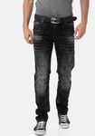 Cipo & Baxx Slim-fit Jeans Schwarz/Dunkelgrau