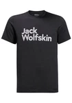 Jack Wolfskin T-Shirt BRAND T Schwarz/Dunkelgrau/Grau