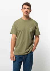 Jack Wolfskin T-Shirt JACK TENT Khaki/Dunkelgrün/Grün
