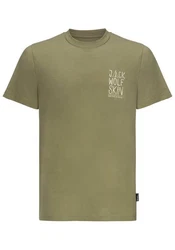 Jack Wolfskin T-Shirt JACK TENT Khaki/Dunkelgrün/Grün