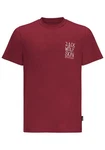 Jack Wolfskin T-Shirt JACK TENT Dunkelrot/Rot