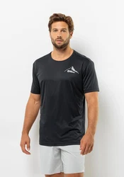 Jack Wolfskin T-Shirt PEAK GRAPHIC T Dunkelgrau/Dunkelblau/Grau