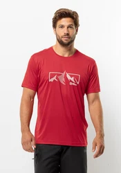 Jack Wolfskin T-Shirt PEAK GRAPHIC T Rot/Dunkelrot