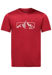 Jack Wolfskin T-Shirt PEAK GRAPHIC T Rot/Dunkelrot