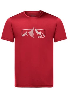 Jack Wolfskin T-Shirt PEAK GRAPHIC T Rot/Dunkelrot Jack Wolfskin T-Shirt PEAK GRAPHIC T Rot/Dunkelrot