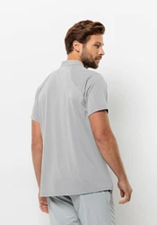 Jack Wolfskin Poloshirt PRELIGHT CHILL POLO M Grau/Hellgrau