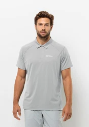 Jack Wolfskin Poloshirt PRELIGHT CHILL POLO M Grau/Hellgrau