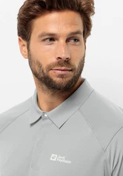 Jack Wolfskin Poloshirt PRELIGHT CHILL POLO M Grau/Hellgrau