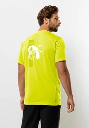 Jack Wolfskin T-Shirt VONNAN S/S GRAPHIC T Gelb/Neonfarben