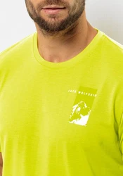 Jack Wolfskin T-Shirt VONNAN S/S GRAPHIC T Gelb/Neonfarben