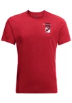 Jack Wolfskin T-Shirt VONNAN S/S GRAPHIC T Rot/Dunkelrot