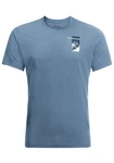 Jack Wolfskin T-Shirt VONNAN S/S GRAPHIC T Hellblau/Blau/Grau