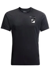 Jack Wolfskin T-Shirt VONNAN S/S GRAPHIC T Dunkelblau/Dunkelgrau/Schwarz