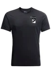 Jack Wolfskin T-Shirt VONNAN S/S GRAPHIC T Dunkelblau/Dunkelgrau/Schwarz