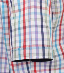 Redmond Kurzarmhemd Button-Down-Kragen Comfort Fit Mischfarben/Grün/Hellblau