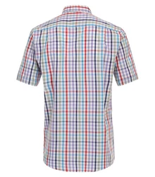 Redmond Kurzarmhemd Button-Down-Kragen Comfort Fit Mischfarben/Grün/Hellblau
