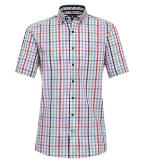 Redmond Kurzarmhemd Button-Down-Kragen Comfort Fit Mischfarben/Grün/Hellblau