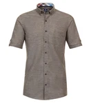 Redmond Kurzarmhemd Comfort Fit 241160999 Grau/Braun/Khaki/Beige