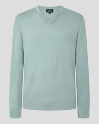 Hackett London Strickpullover Hellblau/Grün/Hellgrün/Türkis/Blau