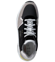 s.Oliver Sneaker Leder/Textil Hellgrau/Grau/Beige/Schwarz