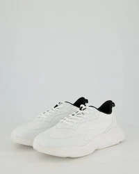 HUGO Sneaker LEON RUNN Weiß/Creme/Schwarz
