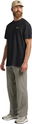 Jack Wolfskin T-Shirt ESSENTIAL T Schwarz/Dunkelgrau/Grau/Gelb