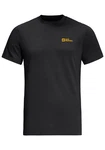 Jack Wolfskin T-Shirt ESSENTIAL T Schwarz/Dunkelgrau/Grau/Gelb