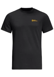 Jack Wolfskin T-Shirt ESSENTIAL T Schwarz/Dunkelgrau/Grau/Gelb