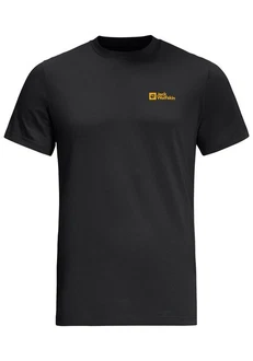 Jack Wolfskin T-Shirt ESSENTIAL T Schwarz/Dunkelgrau/Grau/Gelb