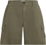 Calvin Klein Jeans Cargohose CARGO SHORT mit Logopatch Khaki/Dunkelgrün