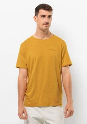 Jack Wolfskin T-Shirt TRAVEL Gelb/Braun