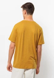Jack Wolfskin T-Shirt TRAVEL Gelb/Braun
