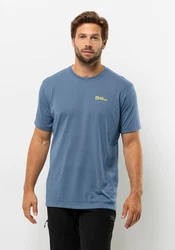 Jack Wolfskin T-Shirt VONNAN S/S T Grau/Hellblau/Blau