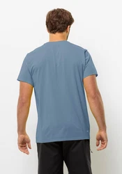 Jack Wolfskin T-Shirt PRELIGHT TRAIL Hellblau/Blau/Grau