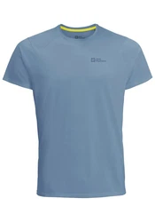 Jack Wolfskin T-Shirt PRELIGHT TRAIL Hellblau/Blau/Grau