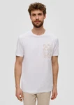 s.Oliver BLACK LABEL Kurzarmshirt T-Shirt Frontprint schwarz
