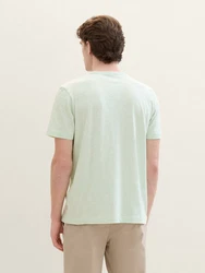 TOM TAILOR T-Shirt mit Logo Print Hellgrün/Grün/Khaki