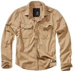 RennerXXL Funktionshemd Vintage Shirt Herren Cargo Hemd Langarm Braun/Khaki