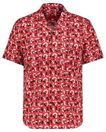 Langarmhemd Herren Hemd ELLINO Straight Relaxed Fit Kurzarm (1-tlg)
