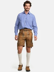 Steigenhofer Manufaktur Trachtenlederhose ANTIK Braun/Beige/Khaki