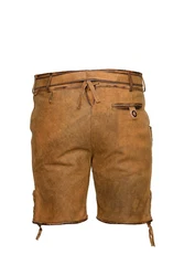 Steigenhofer Manufaktur Trachtenlederhose ANTIK Braun/Beige/Khaki