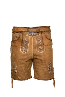 Steigenhofer Manufaktur Trachtenlederhose ANTIK Braun/Beige/Khaki Steigenhofer Manufaktur Trachtenlederhose ANTIK Braun/Beige/Khaki
