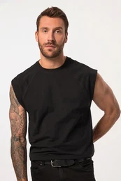 T-Shirt Tanktop berschnittene Schultern Rundhals