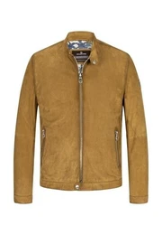 Lederjacke Herren bergangsjacke Lederjacke Forest braun
