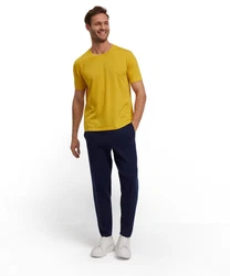 FALKE T-Shirt Gelb/Dunkelblau